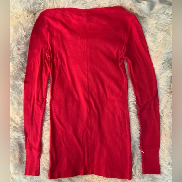 SOLD Victoria’s Secret PINK solid magenta long sleeve thermal sz XS - Picture 3 of 4